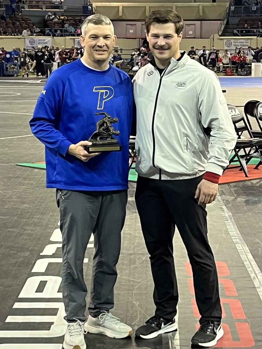 Piedmont Wrestling coach Erik Ford wins class 6a coach of the year!