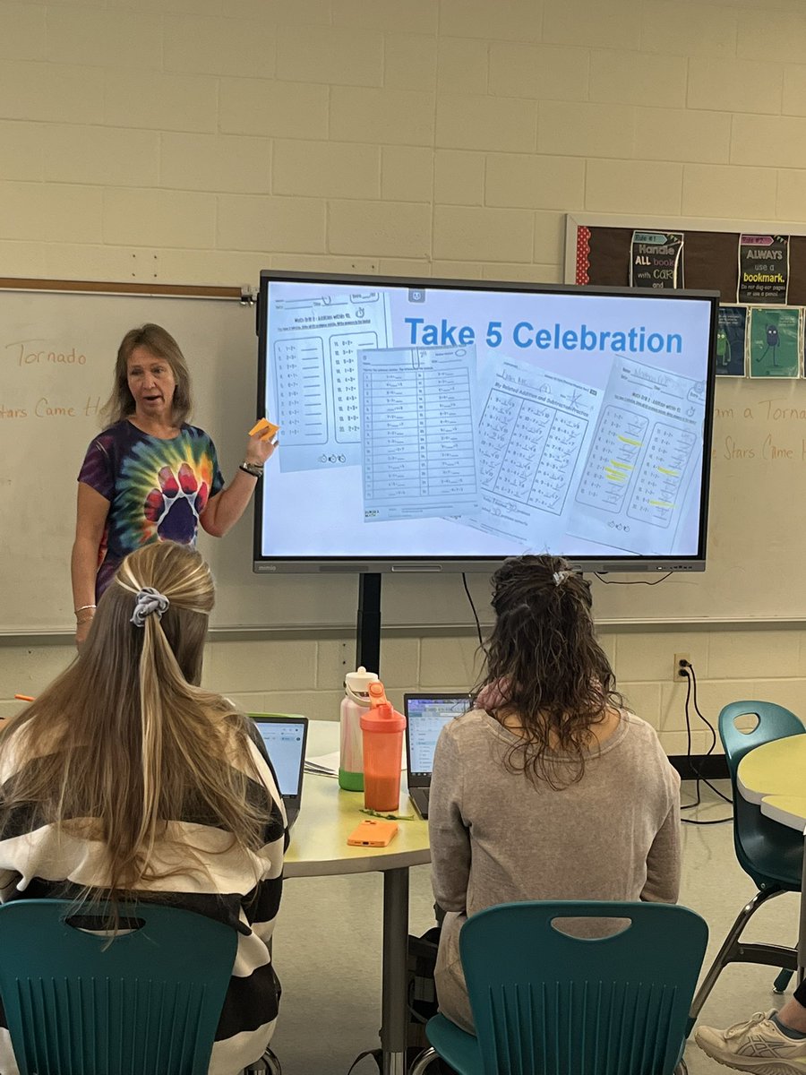Liz Collins (@wwesprincipal1) on Twitter photo Our monthly ‘Take 5’ moments during staff mtgs. allow us to celebrate effective teaching & learning! In February, we recognized Ms. Schwarz, 1st gr teacher, for her daily math sprints to track & display Ss own progress. <a href="/CiantiW/">Cianti Williams (she/her)</a> #WowWork 💙🐾🤍 Our monthly ‘Take 5’ moments during staff mtgs. allow us to celebrate effective teaching & learning! In February, we recognized Ms. Schwarz, 1st gr teacher, for her daily math sprints to track & display Ss own progress. <a href="/CiantiW/">Cianti Williams (she/her)</a> #WowWork 💙🐾🤍