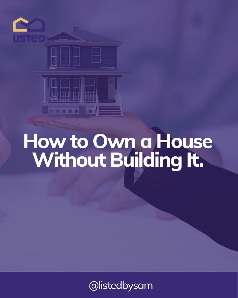 TheSamAJAYI's tweet photo. Who says you need to build to own a home? 

There are powerful ways to get your foot in the door without the construction hassle.

From real estate ventures to rent-to-own options, the wealthy know how to leverage opportunities that others overlook.

 Ready to learn how you… https://t.co/3gfloLrHnN