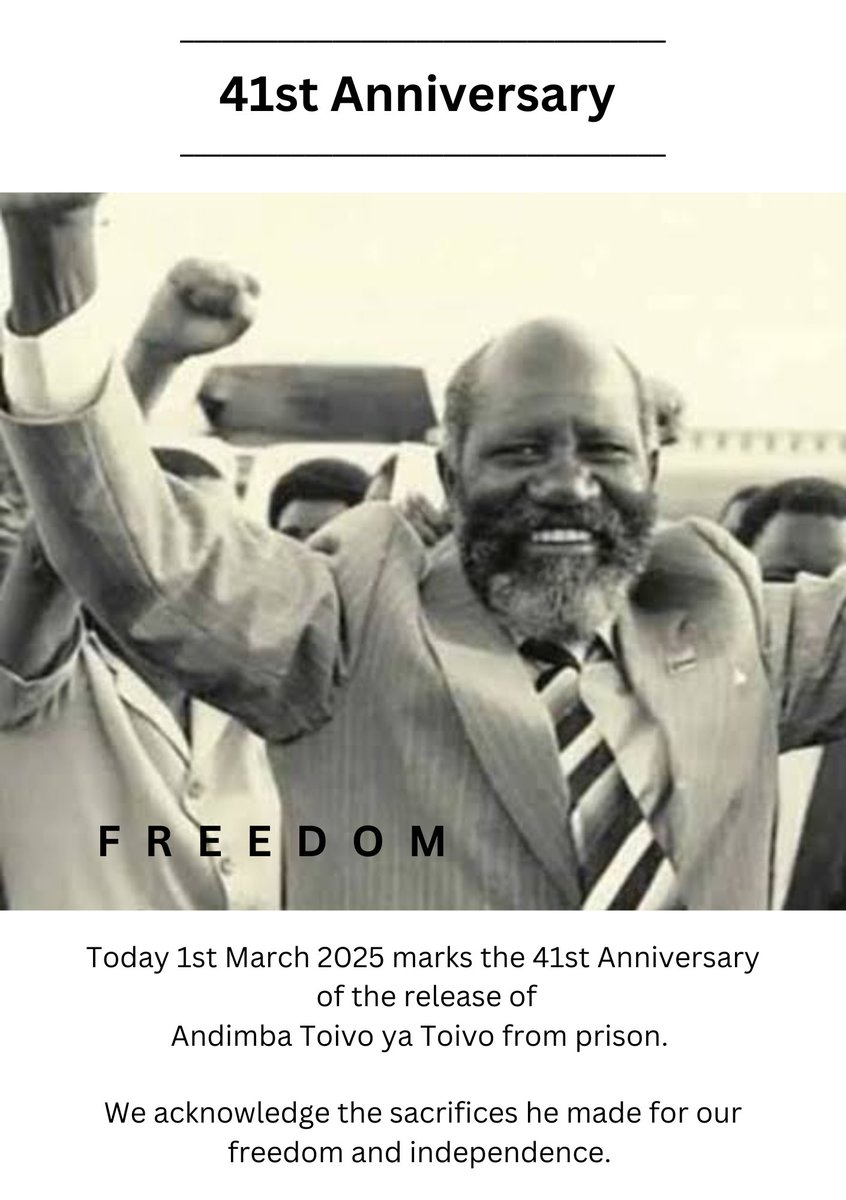 An important day to take note of in Namibian History 🇳🇦✊🏼