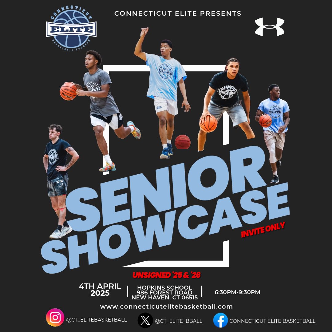CoachJP00's tweet photo. No other place to be on 4/4 besides the Senior Showcase for college coaches and players.

A LOADED list of invitees  of CT players throughout the state in ‘25 &amp; ‘26 with a few ‘27 exceptions. Invitees must DM or email to obtain the registration link as it’s not available online. https://t.co/144imtAC2H