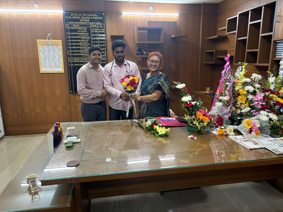 RESIDENT DOCTORS ASSOCIATION,SCB,MCH,CUTTACK (@rdascbmch2425) on Twitter photo "Heartiest Congratulations to Prof. Dr. Ratna Renu Baliarsingh, new Dean & Principal of SCB Dental College & Hospital! Wishing you success in leading the institution to new heights! <a href="/iamsrm/">Dr Sriram Parida</a> <a href="/CMO_Odisha/">CMO Odisha</a> <a href="/sofiafirdous1/">Sofia Firdous</a> <a href="/drjmnayak/">DrJyotirmaya Nayak</a> <a href="/Diptiranjan2002/">DIPTI RANJAN NAYAK 🇮🇳</a> <a href="/MahalingMukesh/">Dr. Mukesh Mahaling</a> "Heartiest Congratulations to Prof. Dr. Ratna Renu Baliarsingh, new Dean & Principal of SCB Dental College & Hospital! Wishing you success in leading the institution to new heights! <a href="/iamsrm/">Dr Sriram Parida</a> <a href="/CMO_Odisha/">CMO Odisha</a> <a href="/sofiafirdous1/">Sofia Firdous</a> <a href="/drjmnayak/">DrJyotirmaya Nayak</a> <a href="/Diptiranjan2002/">DIPTI RANJAN NAYAK 🇮🇳</a> <a href="/MahalingMukesh/">Dr. Mukesh Mahaling</a>