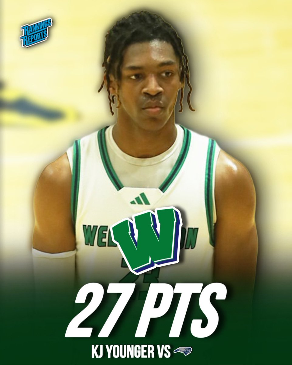 2025 <a href="/Kj_younger23/">Kj_younger</a> with 27 Pts in #6 Weddington’s 75-70 win over #11 East Forsyth.