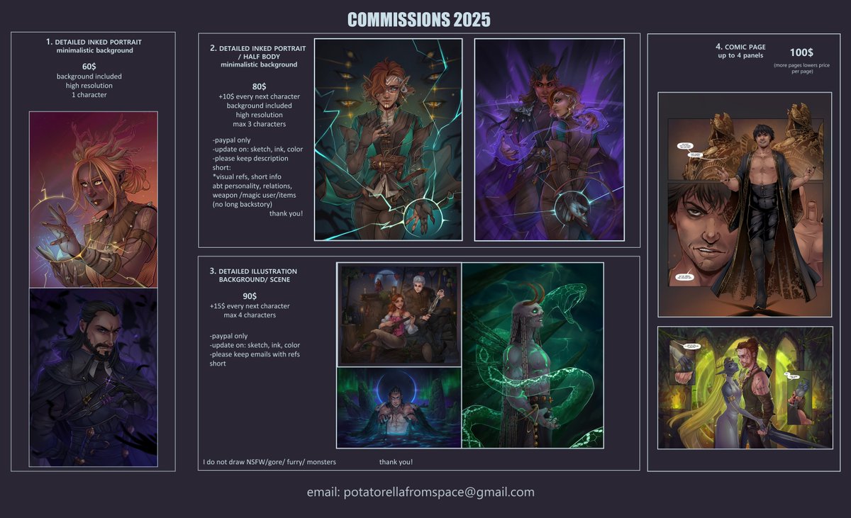 AvionetcaArt's tweet image. COMMISSIONS OPEN !
Only for a weekend, added cheaper, more affordable portrait option since times are tough
You can reserve slot by email: potatorellafromspace@gmail.com
After reserving a slot I'll be mailing back links to google form (for references) 馃槉
#commissionsopen