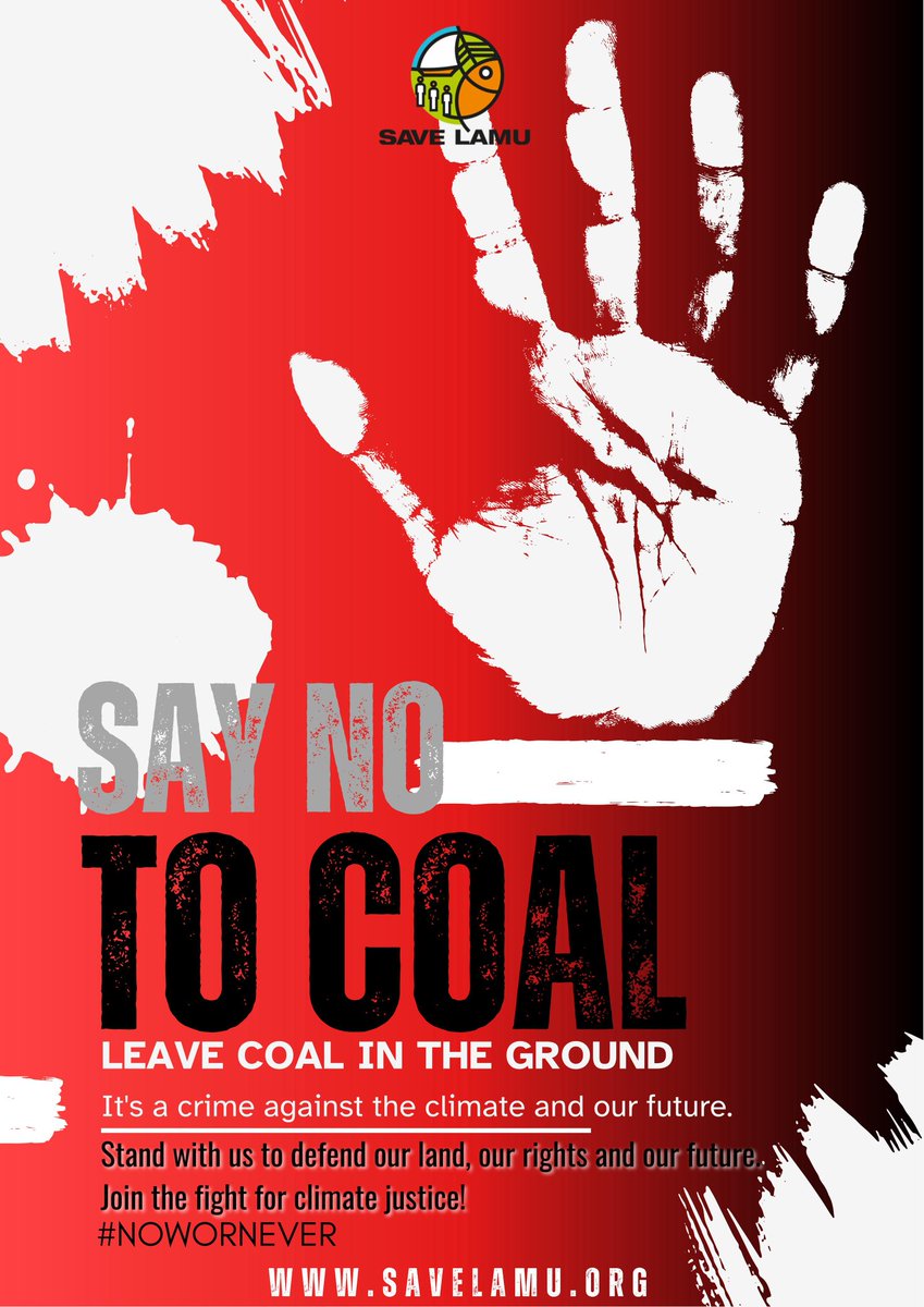 Savelamu (@savelamu) on Twitter photo It is #NowOrNever we did it in 2019, and we will do it again. Clean coal is a dirty die <a href="/deCOALonize/">deCOALonize Kenya</a> <a href="/naturaljustice/">Natural Justice</a> <a href="/katibainstitute/">Katiba Institute</a> <a href="/HBSNairobi/">Heinrich Böll Stiftung</a> <a href="/katibainstitute/">Katiba Institute</a> <a href="/AccountCounsel/">Accountability Counsel</a> <a href="/AfricanCJGroup/">Africa Climate Justice Collective (ACJC)</a> <a href="/Lamuwomenallia1/">Lamu Women Alliance (LAWA)</a> It is #NowOrNever we did it in 2019, and we will do it again. Clean coal is a dirty die <a href="/deCOALonize/">deCOALonize Kenya</a> <a href="/naturaljustice/">Natural Justice</a> <a href="/katibainstitute/">Katiba Institute</a> <a href="/HBSNairobi/">Heinrich Böll Stiftung</a> <a href="/katibainstitute/">Katiba Institute</a> <a href="/AccountCounsel/">Accountability Counsel</a> <a href="/AfricanCJGroup/">Africa Climate Justice Collective (ACJC)</a> <a href="/Lamuwomenallia1/">Lamu Women Alliance (LAWA)</a>