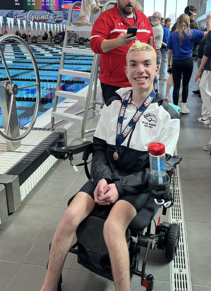What a swim Evan!!!! Best time in 50 and a 7th place medal!!!! Great job!!! <a href="/RMHSMUSTANGS/">Rolling Meadows HS</a> <a href="/RMHSstampede/">STAMPEDE</a>