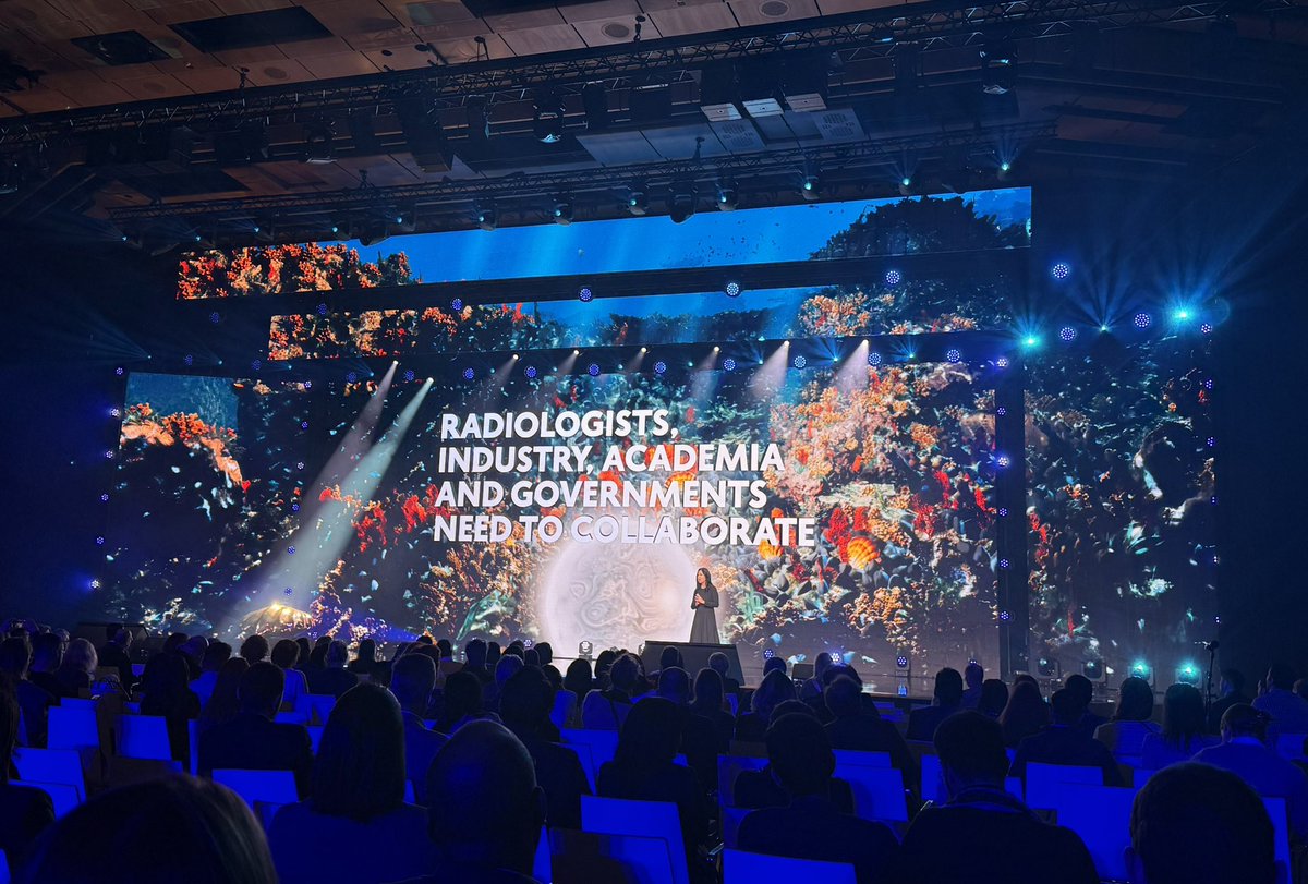 Spectacular action oriented plenary at #ECR2025 by <a href="/DrLindaMoy/">Linda Moy</a> 🙌🏻
Together we can protect our planet and our future 🌍🌱🩻