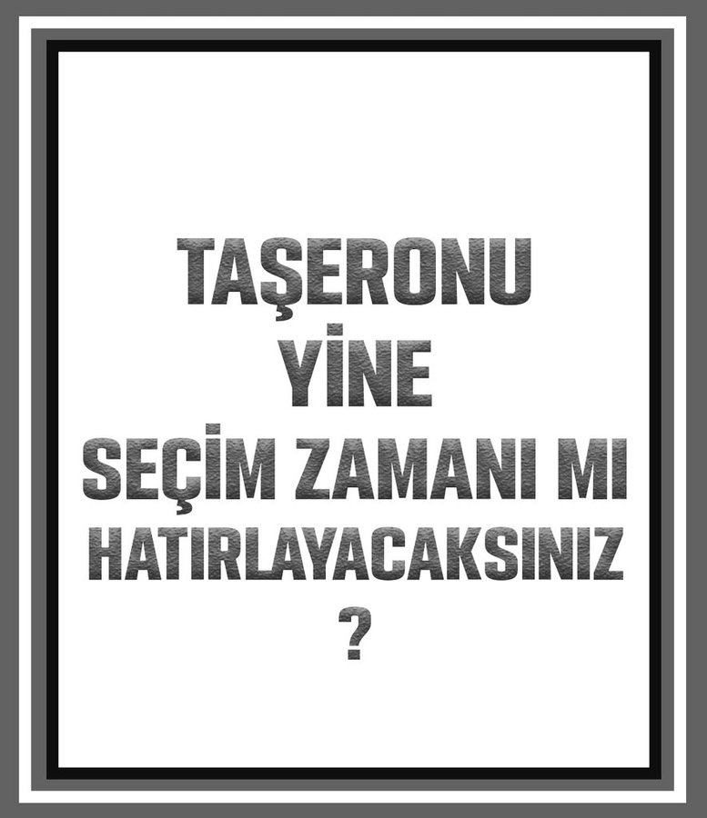 TaşeronYıllardırMağdur
 SÖZLER tutulmadı 
<a href="/csgbakanligi/">T.C. Çalışma ve Sosyal Güvenlik Bakanlığı</a> 
<a href="/UABakanligi/">T.C. Ulaştırma ve Altyapı Bakanlığı</a> 
<a href="/Akparti/">AK Parti</a>
<a href="/MHP_Bilgi/">MHP</a>