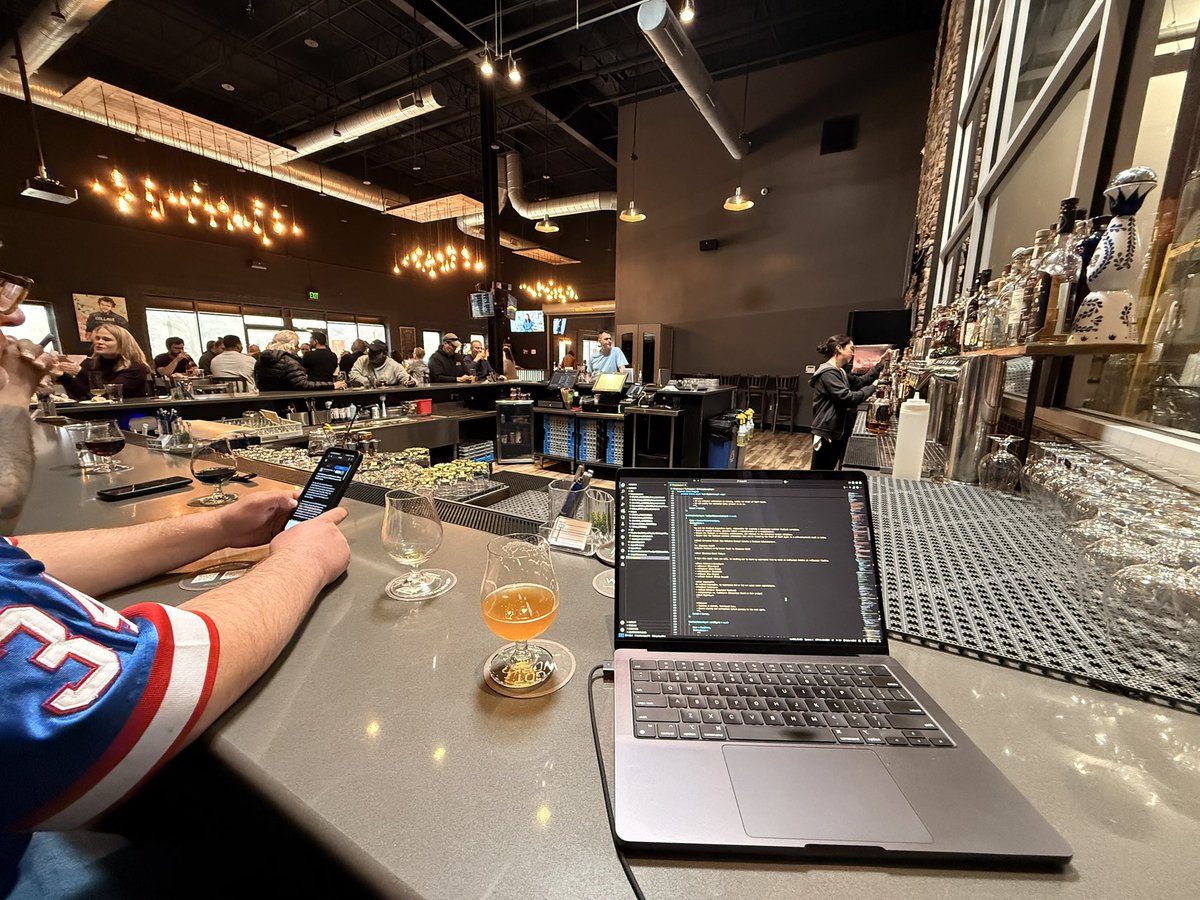 fabianwilliams's tweet image. It’s been a while since I have been in this spot here @jailbreakbrewco but I wrote their mobile app from here 10 years ago &amp;amp; today I’m writing a #AI autonomous #agent app from the same spot with some of the regulars &amp;amp; one of the only original #bartenders left Allie #Jailbreak