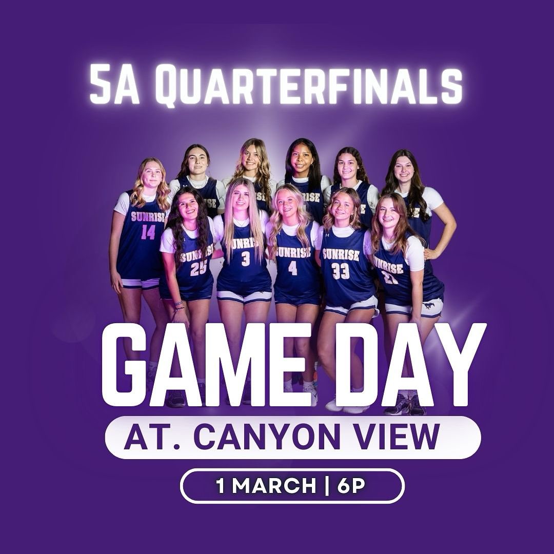 🚨GAME DAY 🚨 Boys Soccer winner take all. Baseball and softball on the diamond. Your favorite basketball team trying to earn another game this season. Don’t sit this one out load up the car and come cheer on the Mustangs! 

📅3|1
🆚 Jaguars 
📍Canyon View
⏰ 6P