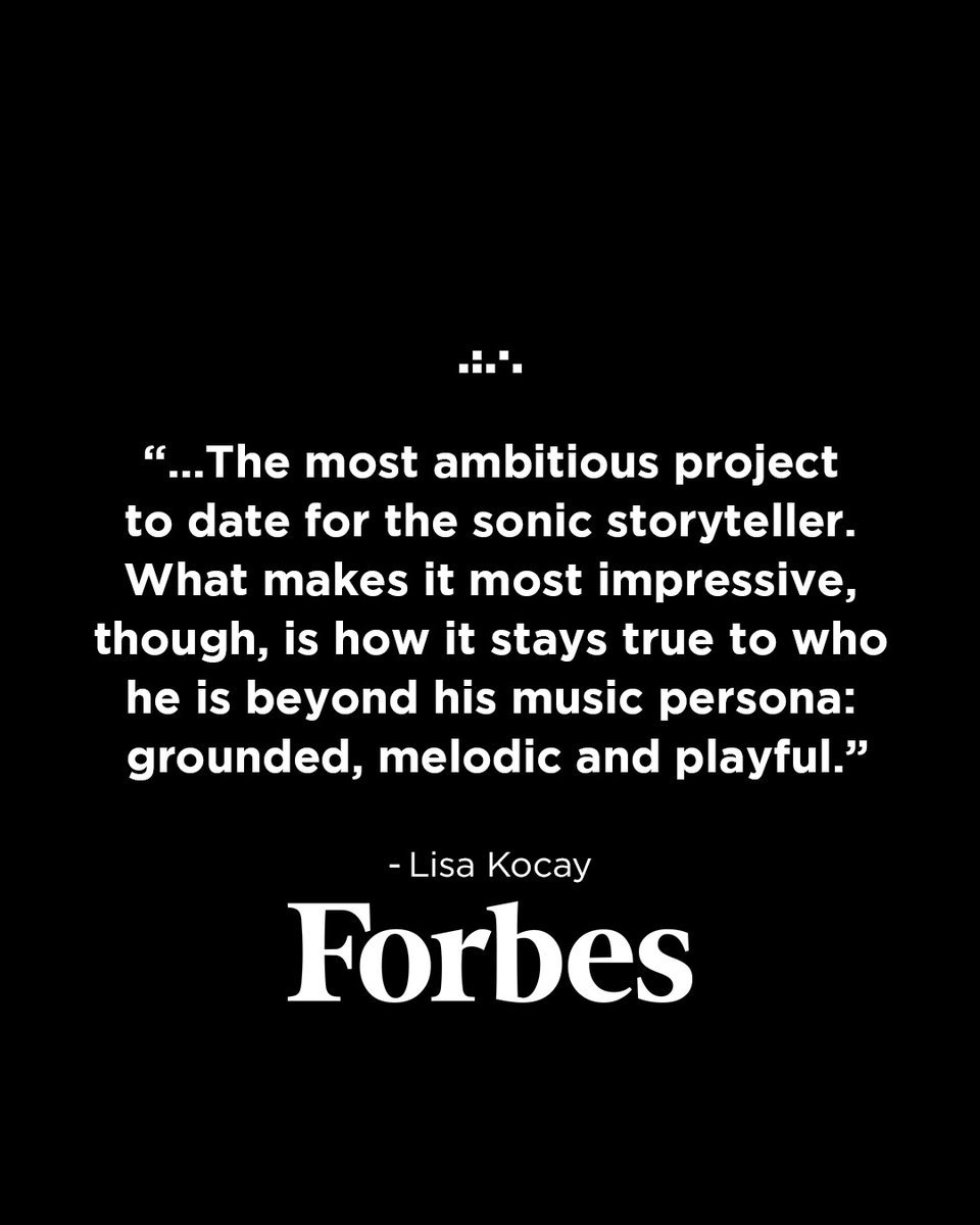 This morning I was featured on @forbes for my new album CONTRAST.

I come from a family of creative people. My grandmother was a production manager in the ads/news business at Washington Post and her own agency in a time when it was uncommon to see a woman in that role...

[1/6]