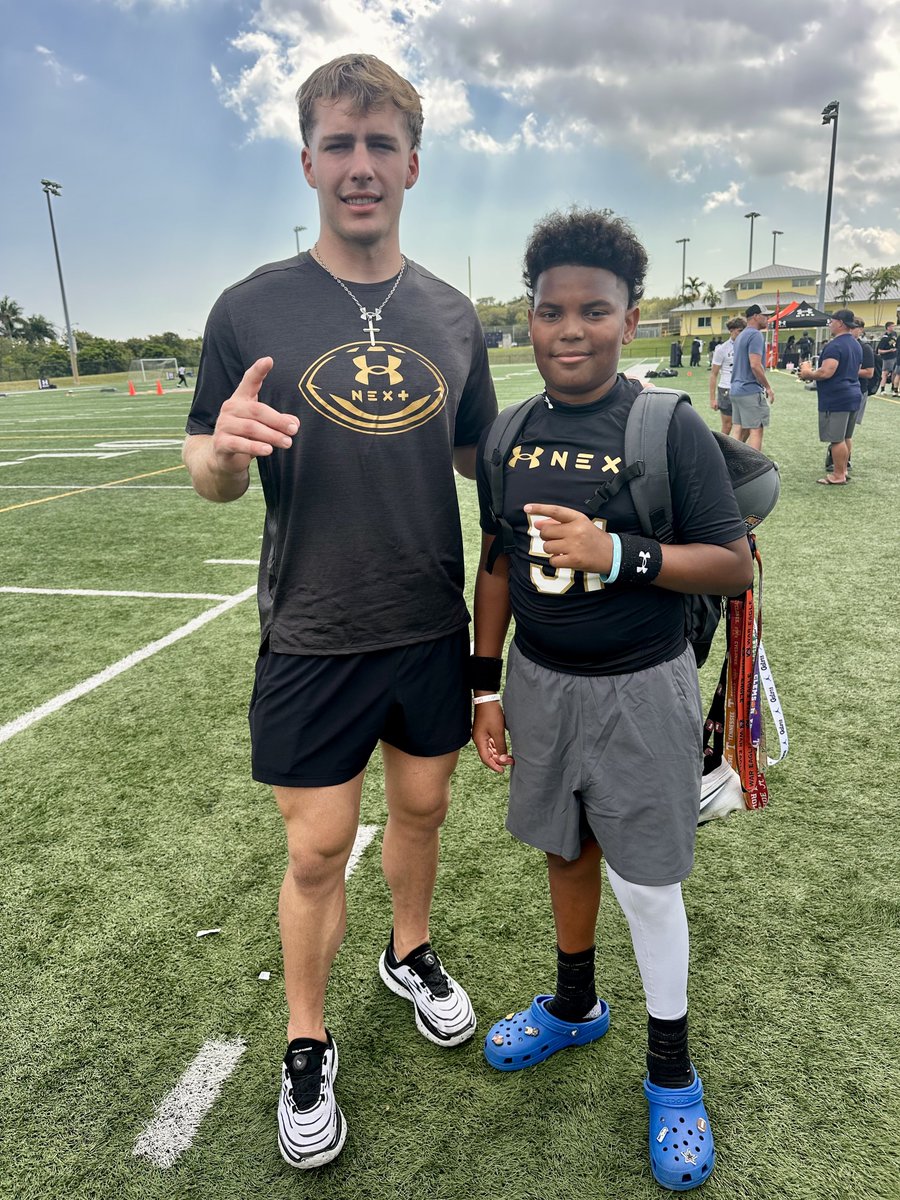 LiljoivanQB's tweet photo. Had a great time competing today at the UA Next Middle School Camp. 🙏🏽 @Qb1Tyler @UnderArmour @UANextFootball @TheUCReport @DemetricDWarren @KoreenBurch @ChadSimmons_ @Andrew_Ivins @GabyUrrutia247 @baylintrujillo @WillGriffin__11 #LiLJoivan #4Tyler #UANext https://t.co/hCjHvIXeD6