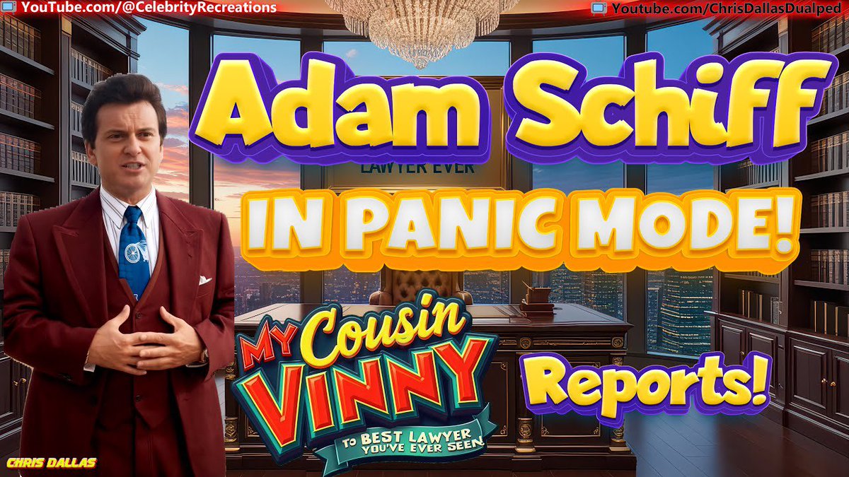 DeployableMe's tweet photo. Adam Schiff in Panic Mode! 

Bongino &amp; Patel Are Coming For Him! https://t.co/8hOITXzd5I