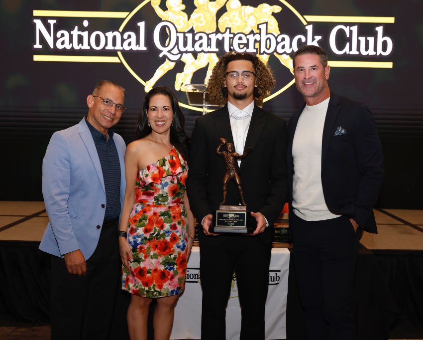 Honored to be recognized as HS QB of the Year and thankful for everyone who has been a part of my journey so far. #TrustGod #KeepWorking