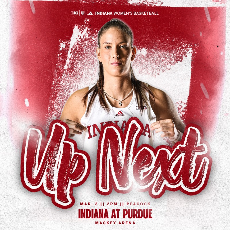 IndianaWBB's tweet photo. Our regular-season finale.