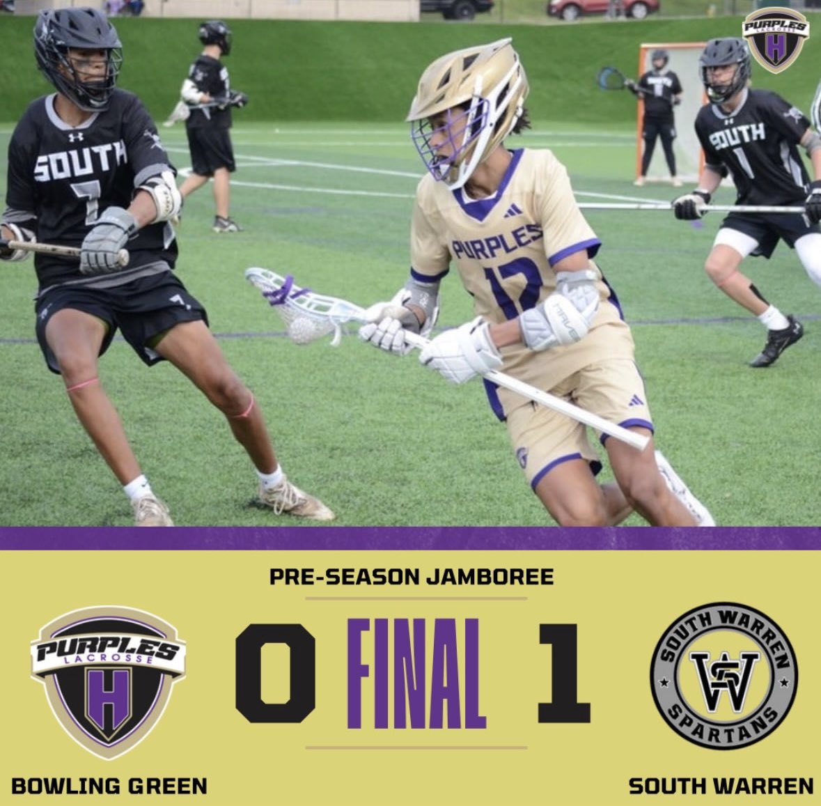 PurplesLAX's tweet image. Results from this morning’s preseason jamboree: