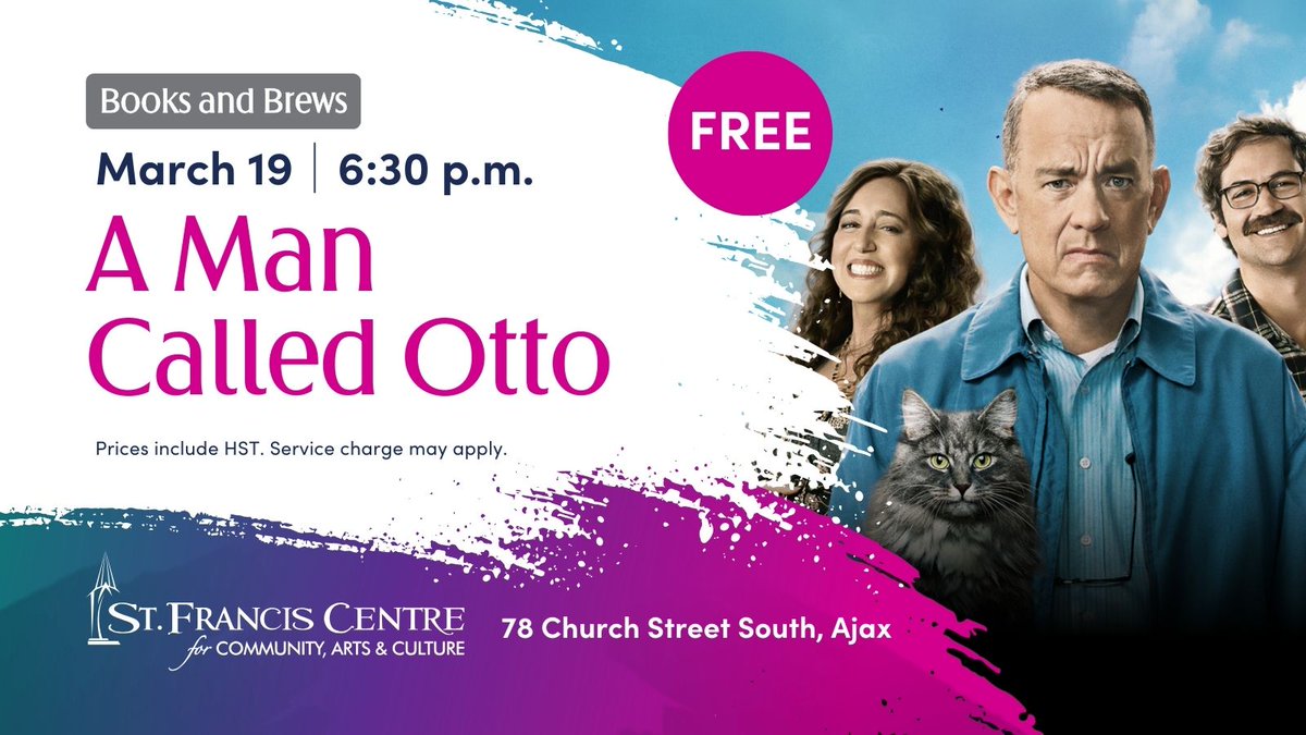 📖 Is the book actually better than the movie? Enjoy a book club and movie screening all rolled into one evening with Box Office Books and Brews! Pick up a copy of A Man Called Ove by Fredrik Backman at the Ajax Public Library Main Branch before the movie screening and enjoy a