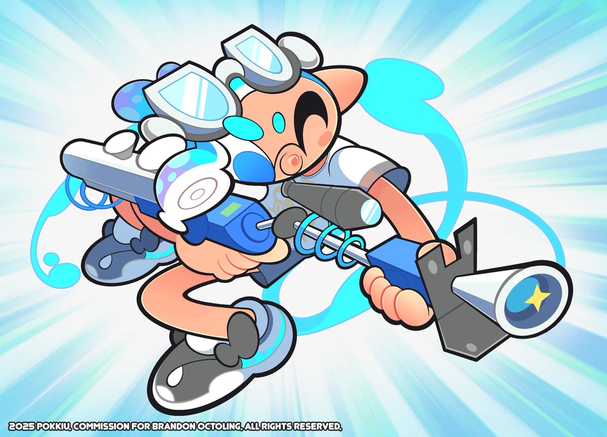 It's been a while since I've drawn Inklings🦑
#Splatoon Full body commission for <a href="/BrandonOctoling/">Brandon</a>  

Thank you so much!