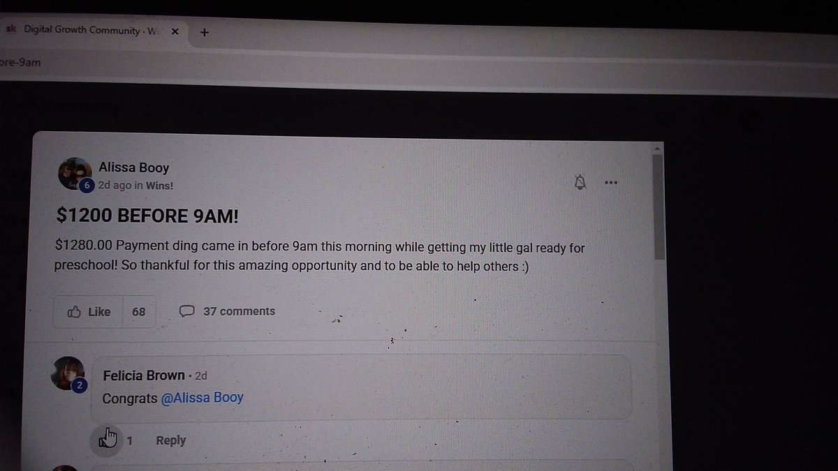 dreambuilder48's tweet image. #SuccessStory #workfromanywhere

Here is a great post of success that one of our members is having. Ready to join the digital marketing field?
Get a free copy of our 10K in 30 days blueprint and learn how you can have this kind of success!
livingyourdreamstoday.com