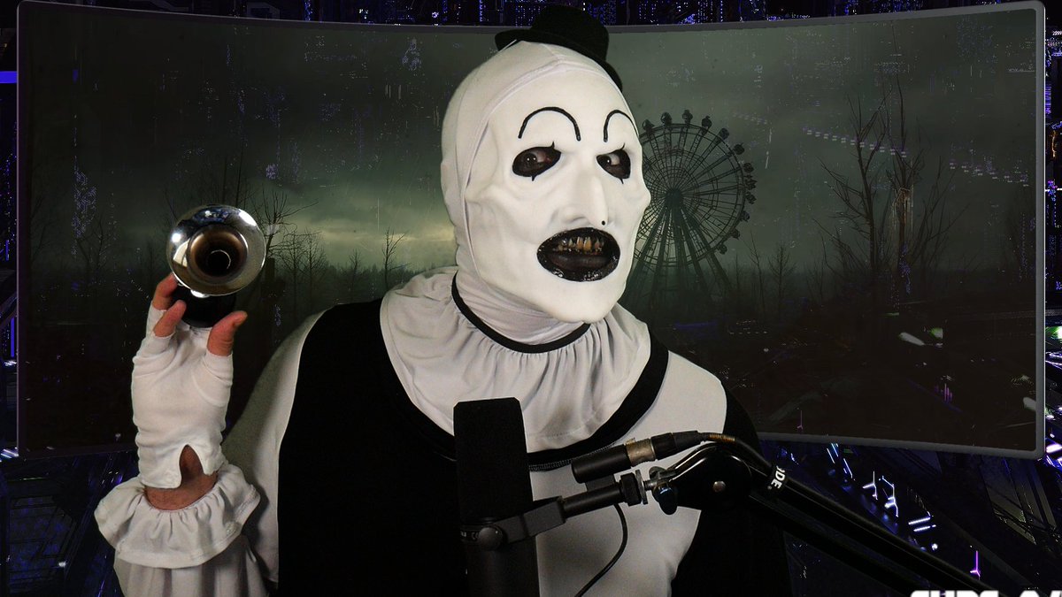DirectorChronic's tweet photo. ART THE CLOWN HAS TAKEN OVER THE GARRISON TODAY!!!

We are live -- come say hi to your favorite clown!
#Terrifier #ArtTheClown https://t.co/KTDpV08dmO