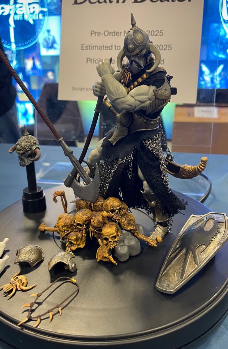 Savage Crucible Death Dealer on display at Zolocon
