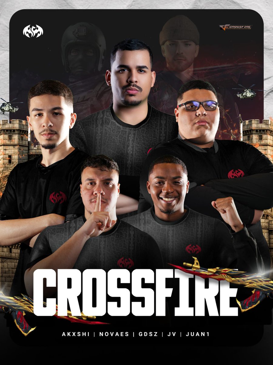 The Dragons have arrived in CrossFire! 🐉💥   

🔸 <a href="/Akxshi1337/">Akxshi</a> 
🔸 <a href="/novaeszera/">novaes</a> 
🔸 ⁩<a href="/joaovotorantim/">jv</a> 
🔸 <a href="/jngomess/">juan</a> 
🔸 <a href="/PatrickGoldszal/">𝕡𝕒𝕥𝕣𝕚𝕔𝕜</a> 
🧠 <a href="/GabrielOlivaW/">Gabriel Oliva</a> 
 
#DragonsForce  #CrossFire  #EWC2025