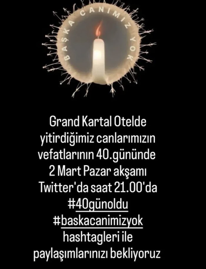 Yarın akşam saat 21:00’de hepinizin desteğinizi bekliyoruz.
Çünkü başka canımız yok!!!