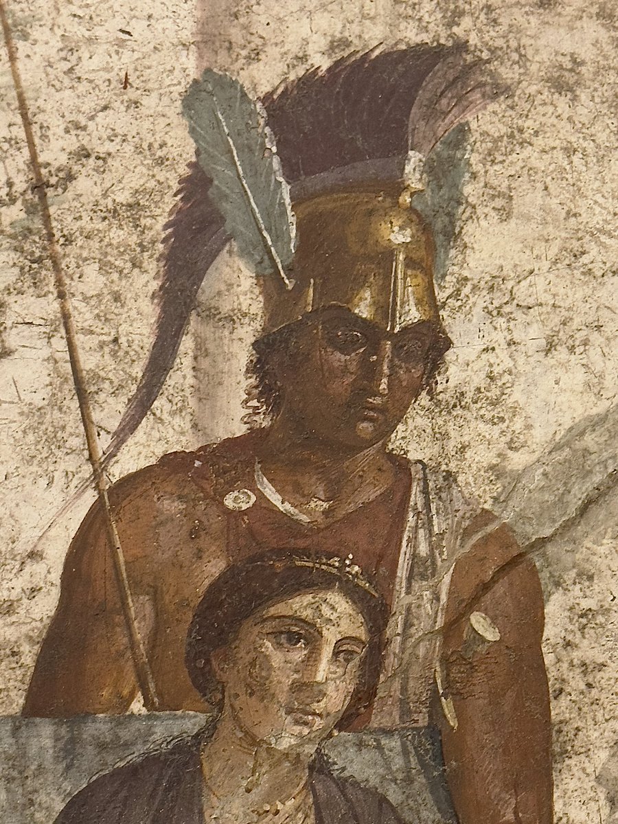 Since it’s the 1st of March and I happened to be passing: a fresco of Mars who lends his name to the month. From the House of Punished Love VII.2.23, Pompeii
Currently on display in <a href="/MANNapoli/">Museo Archeologico Nazionale di Napoli</a>