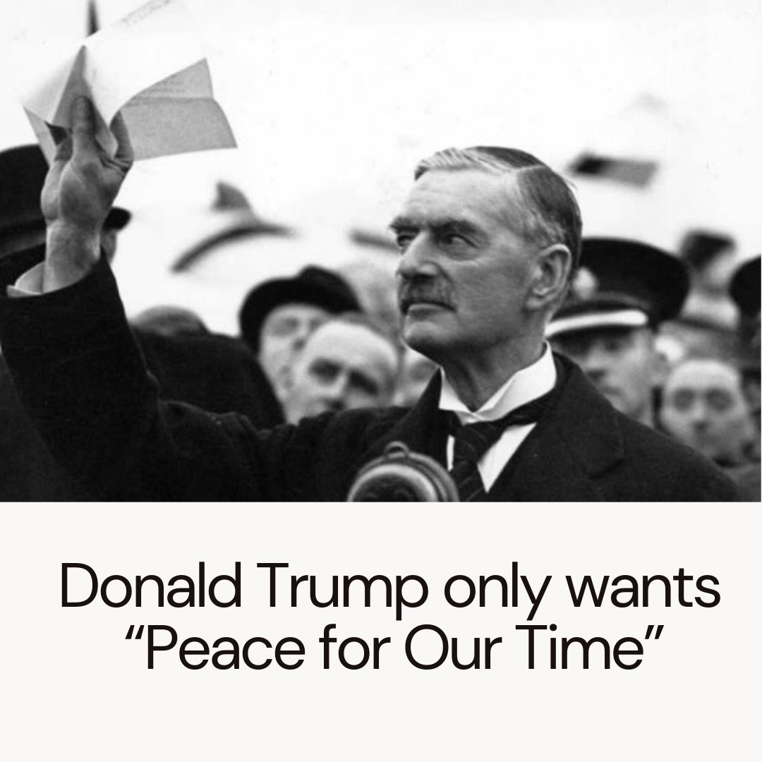Ignore the haters.  Donald Trump only wants "Peace for Our Time."

Retweet if you agree

<a href="/elonmusk/">Elon Musk</a>  <a href="/realDonaldTrump/">Donald J. Trump</a> @nevillechamberlain