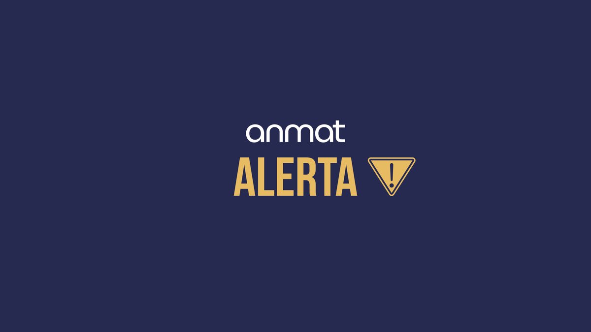 ❗️#AlertaANMAT

La ANMAT recomienda la no utilización, comercialización y distribución en todo el territorio nacional de los productos “Dopamina HLB, dopamina clorhidrato 40 mg/ml inyectable IV, LOTE 31214, VTO. OCT26, 100 ampollas de 5 ml, Cert. N° 43.125”