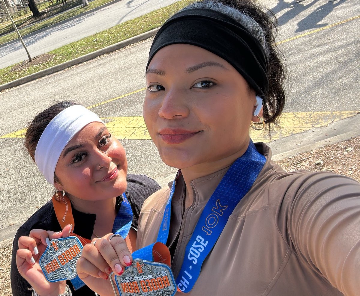 _MsDimass's tweet image. What a great way to start #NationalWomensMonth with running the Houston Rodeo 10k with the best coworker and friend! 
@ms_dominguez613