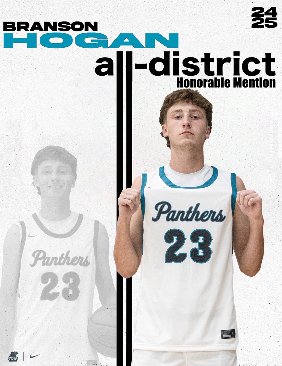 Congratulations to Branson Hogan for making the Honorable Mention selection! Branson was selected for his ability to knock down timely 3’s and bring the team momentum with his energy. He led the team in taking charges which changed the course of many big district games!