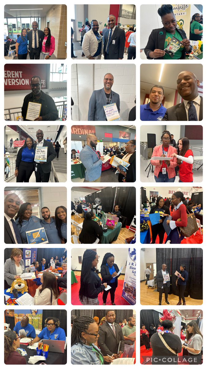 What a phenomenal impact our Houston ISD principal apprentices had at the kickoff teacher job fair today at Bellaire High School!