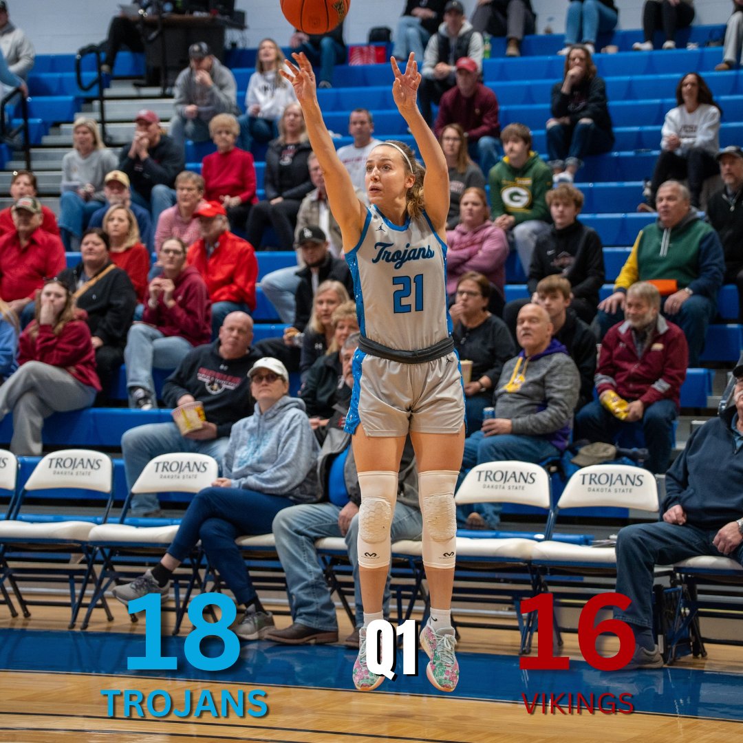 dakotastate_wbb's tweet image. Quarter 1 Update from the Fieldhouse‼️

#fastfreefun #TrojanNation