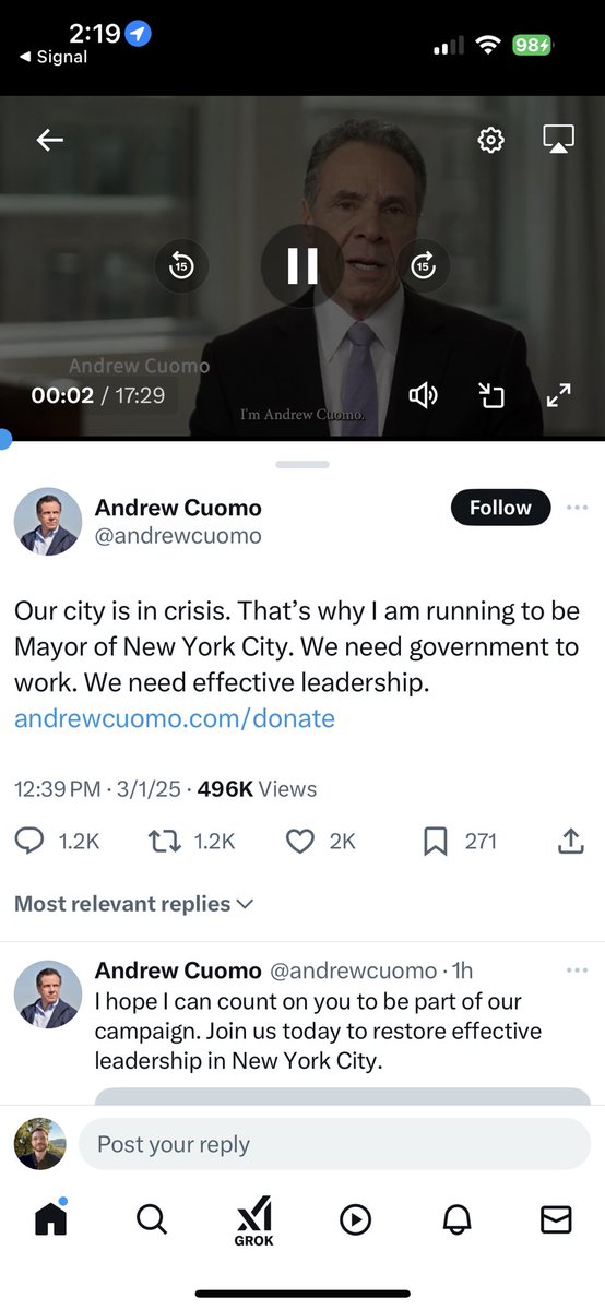 An essay as a social graphic and a 17-minute direct-to-camera launch video… did I miss a 2024 autopsy that concluded the Democrats’ problem was not enough words?