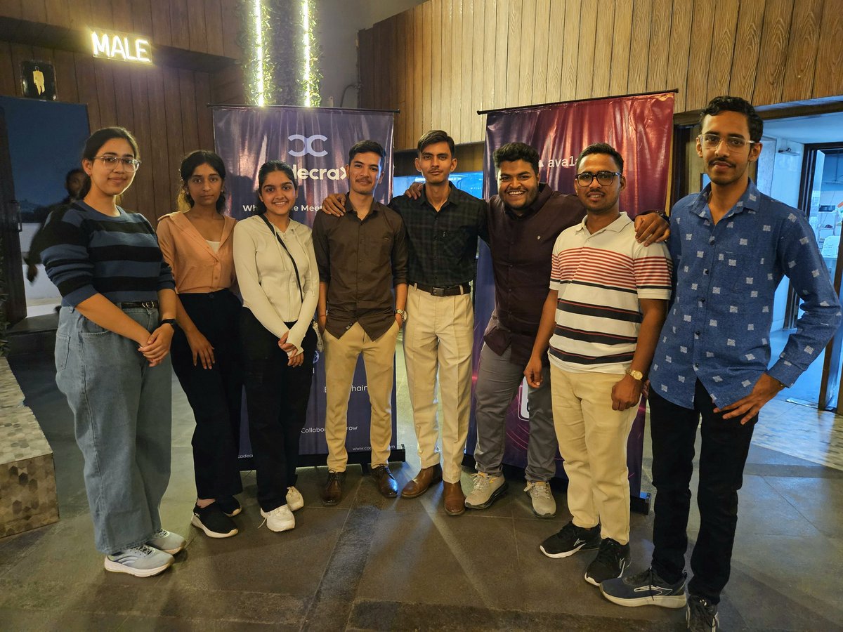 itz__rudr's tweet image. Today, I had the incredible opportunity to attend my first-ever Web3 event with the Avalanche Team A1 in collaboration with the codecraX community! It was an insightful experience diving deep into blockchain, decentralization, and the 
@Avalanche_In
@codecrax_ 
@Blockchainorbit
