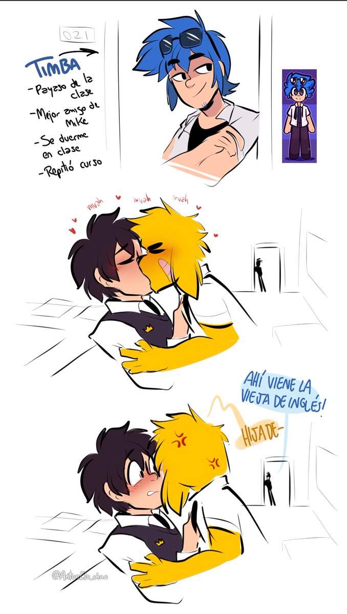 AntunElo_chan's tweet image. Un au escolar-
háganles un hs/j
#CoMPaS ✏️