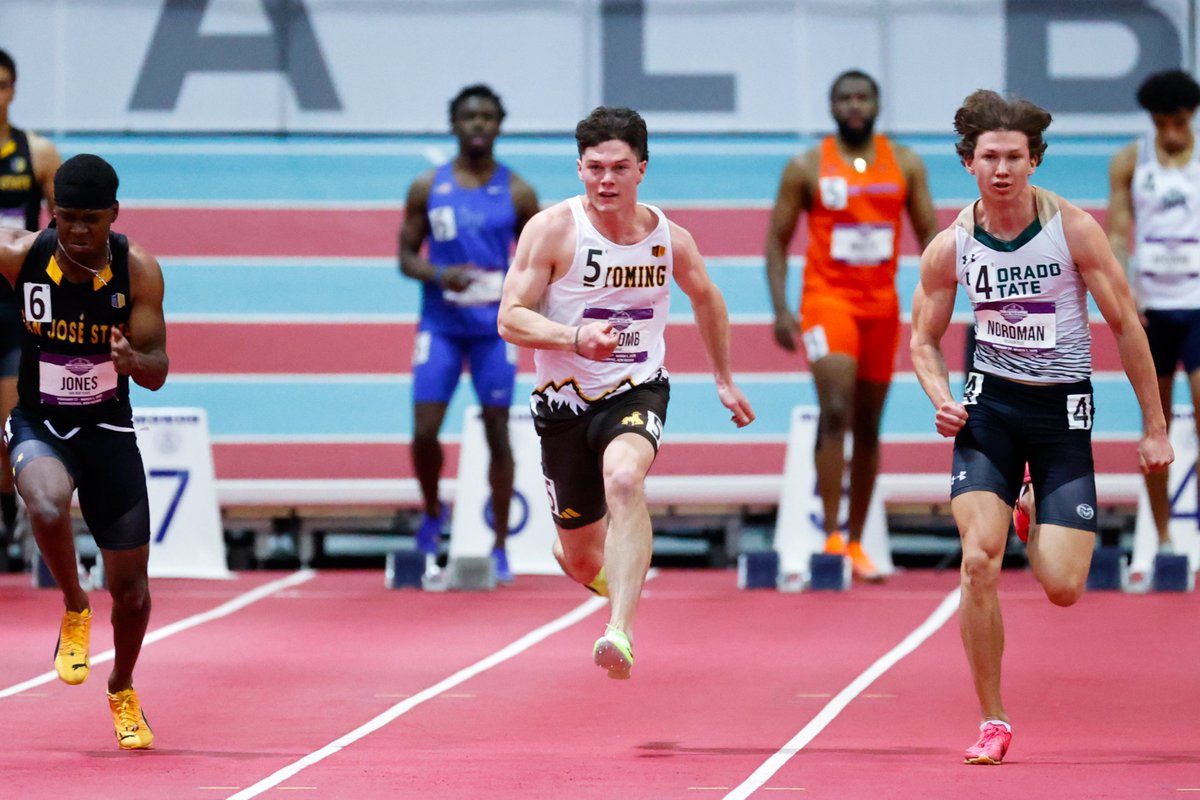 wyo_track's tweet image. Carter McComb comes in 7th with a time of 6.85 💨He adds 2 team points.

🤠 - 61 points