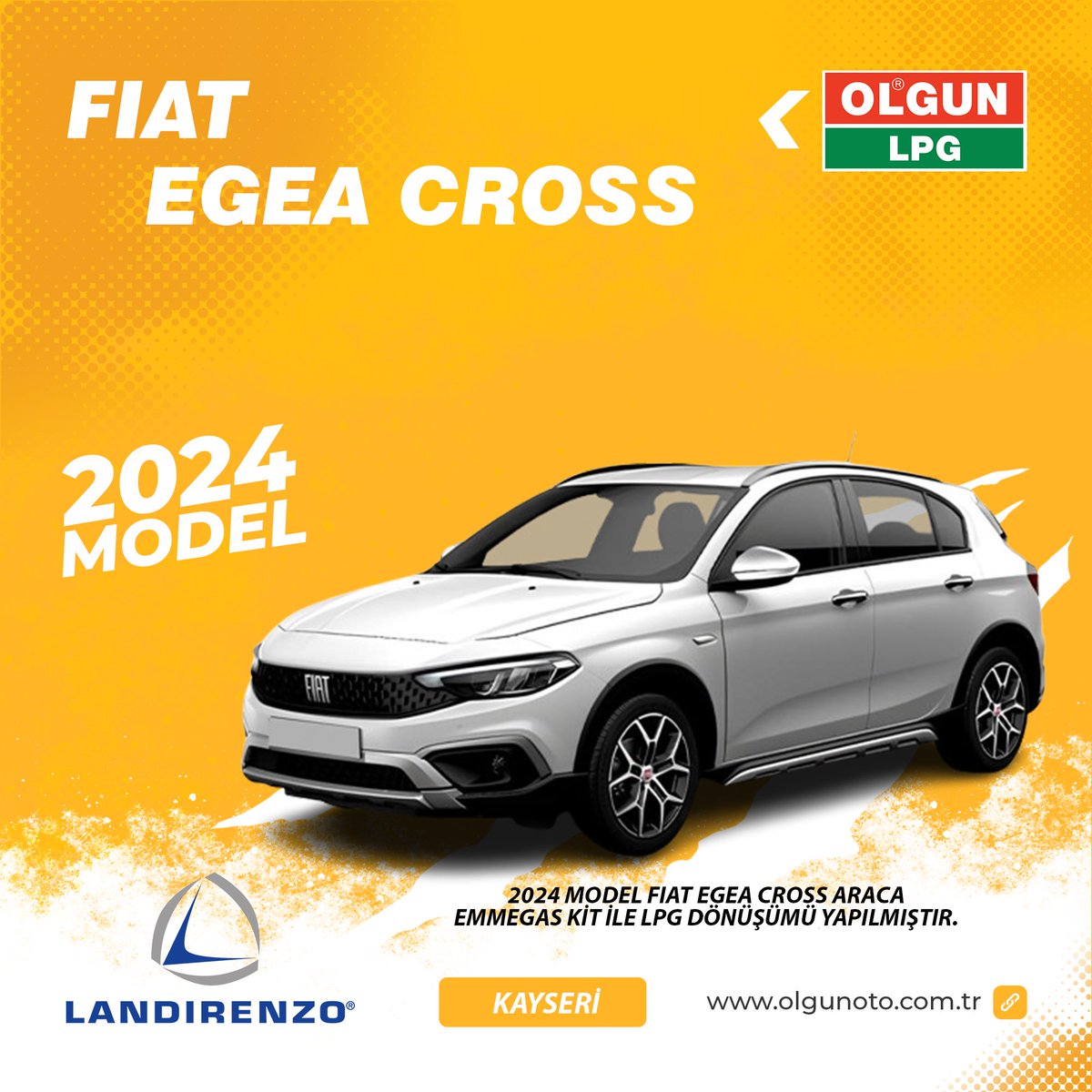 olgun_lpg's tweet photo. 📍Kayseri Şube - 2024 Model Fiat Egea Cross Aracımıza Emmegas Kit ile LPG Dönüşümü Yapılmıştır.

💬DM üzerinden Aracınıza uygun Kiti bizlere sorup öğrenebilirsiniz.

Ayrıca diğer bütün sorularınız için bizlere DM üzerinden iletişime geçebilirsiniz

☎️İletişim : 444 1 574 https://t.co/AKFwBIvIlz