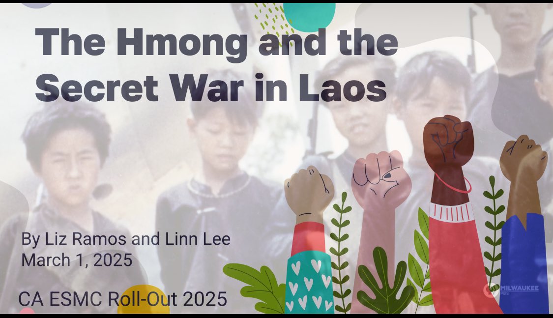 Thank you Hmong History and Cultural Studies Model Curriculum Conference attendees for the warm reception and appreciation of Linn Lee &amp; my Secret war in Laos presentation and lesson. #EthnicStudies #sschat docs.google.com/presentation/d…