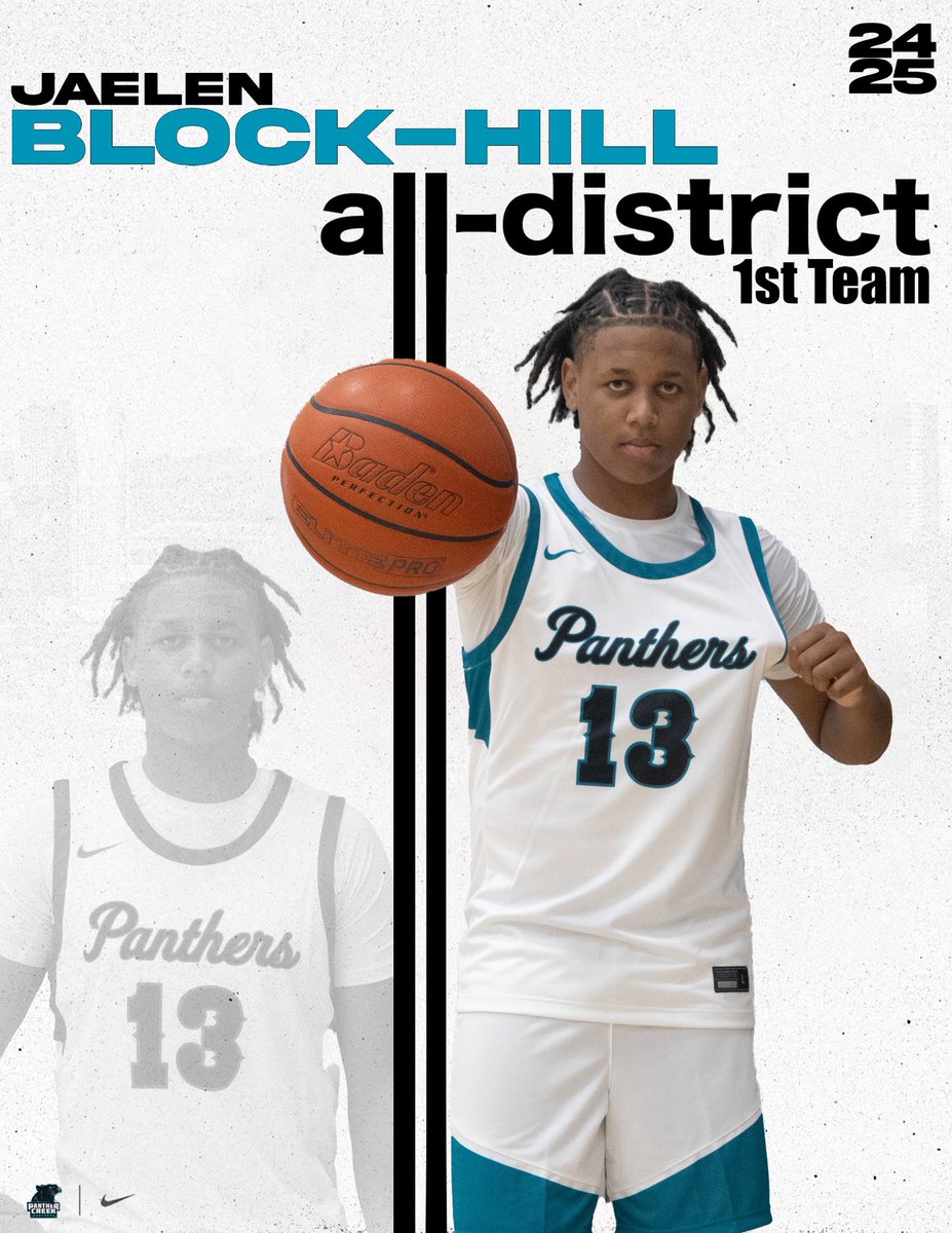 Frisco Panther Creek Boys’ Basketball (@panthercreekbb) on Twitter photo Congratulations to <a href="/iamjaelen0/">Jaelen Block-Hill</a> on making the All District 1st team! Jaelen was selected due to his ability to stretch the floor and play in the paint. He will be a huge key to the success of the Panthers next season! Congratulations to <a href="/iamjaelen0/">Jaelen Block-Hill</a> on making the All District 1st team! Jaelen was selected due to his ability to stretch the floor and play in the paint. He will be a huge key to the success of the Panthers next season!