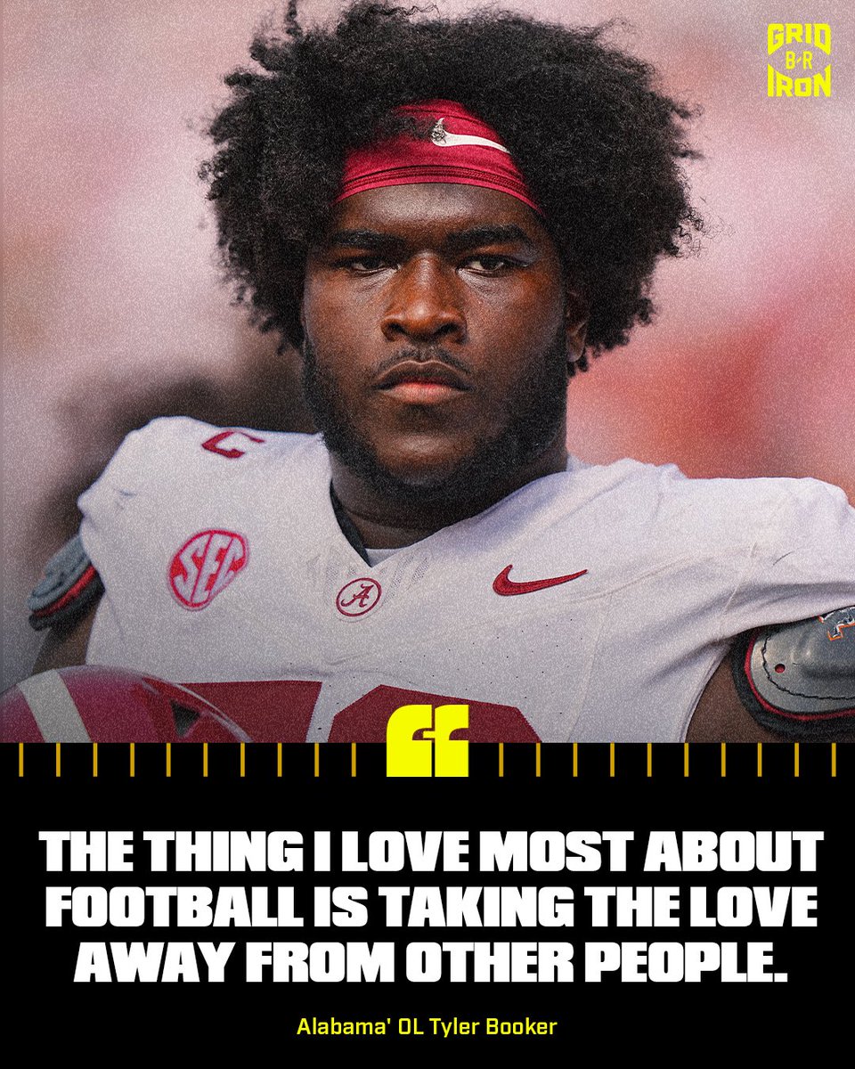 Alabama OL Tyler Booker is absolutely ruthless 😳