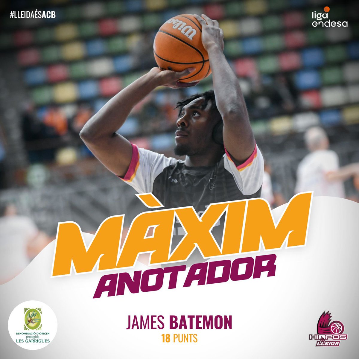 HIOPOS LLEIDA (@flleida) on Twitter photo 🏀 @jbatemon5 & 1️⃣8️⃣ punts. Màxim anotador del partit
#LleidaÉsACB #HioposLleida #Lleida #LigaEndesa <a href="/DOPLesGarrigues/">DOP Les Garrigues</a> 🏀 @jbatemon5 & 1️⃣8️⃣ punts. Màxim anotador del partit
#LleidaÉsACB #HioposLleida #Lleida #LigaEndesa <a href="/DOPLesGarrigues/">DOP Les Garrigues</a>