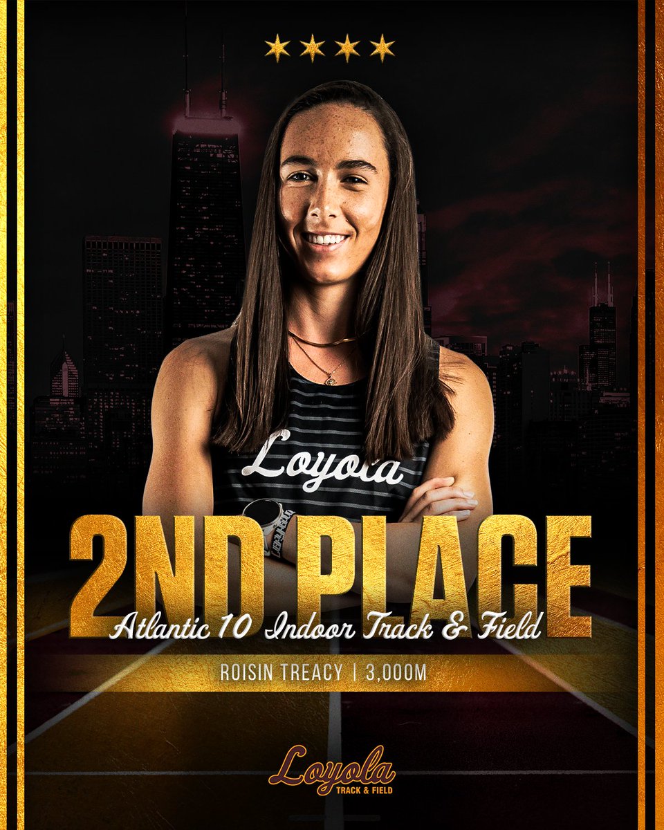 Roisin Treacy places second in the <a href="/atlantic10/">Atlantic 10 Conference</a> Indoor Championship 3K! 🥈