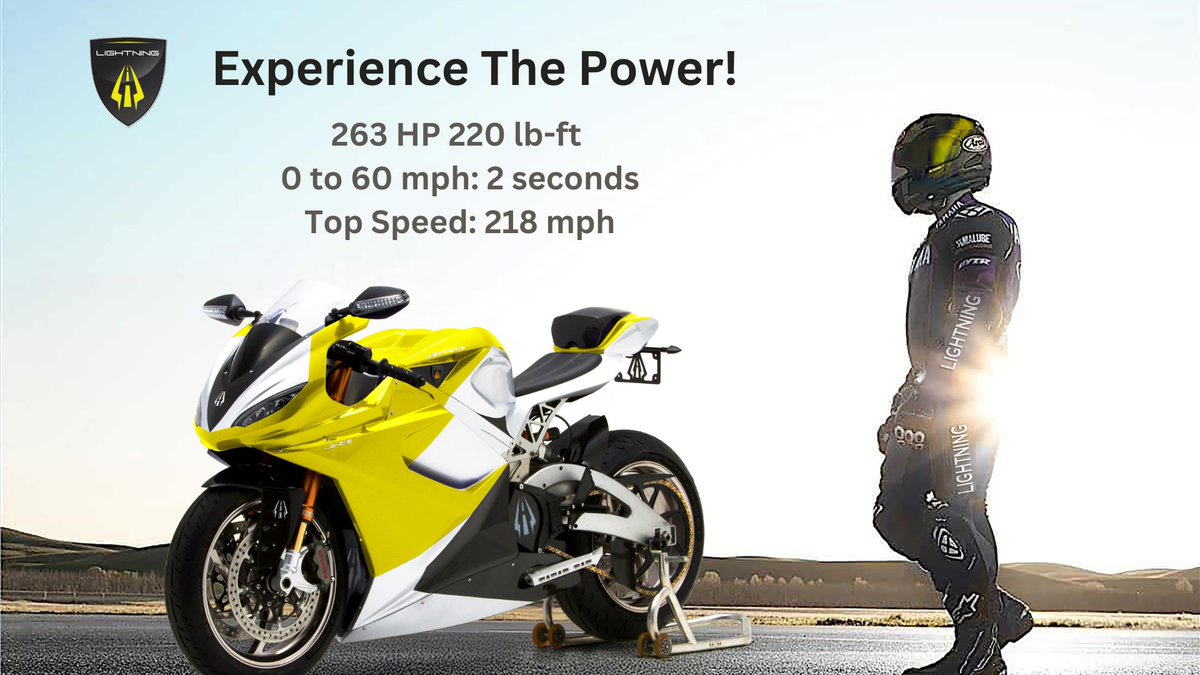 Riding a Lightning combines raw power with precision handling. That creates an unparalleled explosion of speed.

Want to experience the thrill yourself? Book your Lightning test ride today! rb.gy/1j963r

#EVFuture #lightning #motorcycle #bike #RenewableEnergy #RACING