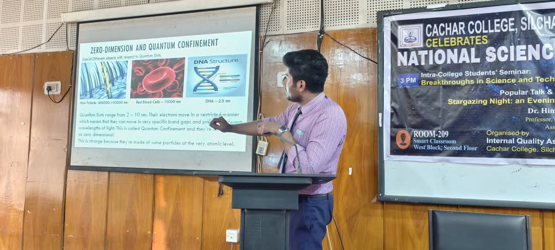 CacharCollege's tweet image. #57
IQAC organized an Intra-College Students' Seminar on Breakthroughs in Science & Technology to celebrate #NationalScienceDay2025 on 28 Feb 2025. Inspiring discussions, innovative ideas, and a passion for discovery filled the day! 🌍🔭
#ScienceForProgress #Innovation #STEM