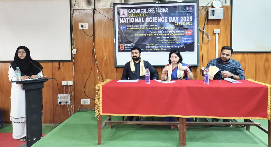 CacharCollege's tweet image. #57
IQAC organized an Intra-College Students' Seminar on Breakthroughs in Science & Technology to celebrate #NationalScienceDay2025 on 28 Feb 2025. Inspiring discussions, innovative ideas, and a passion for discovery filled the day! 🌍🔭
#ScienceForProgress #Innovation #STEM