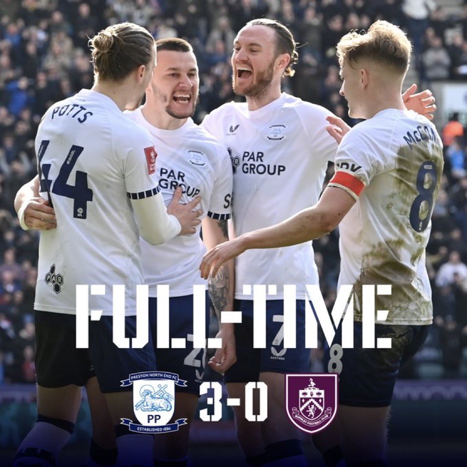And now we are the last non Premier League club left in the FA Cup.

What a team #pnefc