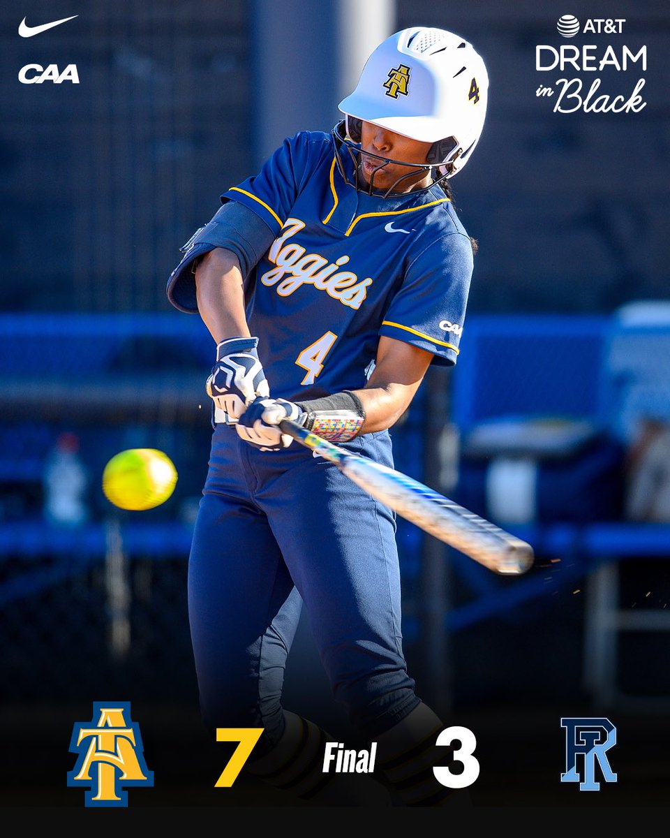 Aggies win! 💙💛

<a href="/NCATSOFTBALL/">The Official NC A&T Aggie Softball</a> x #AggiePride