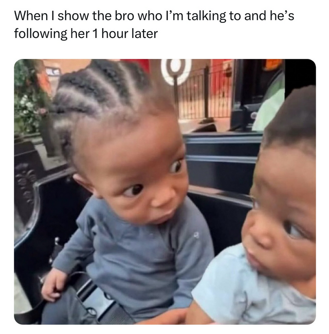 icanjayit's tweet photo. That ain’t your bro 😒 https://t.co/zgIC1FN42H